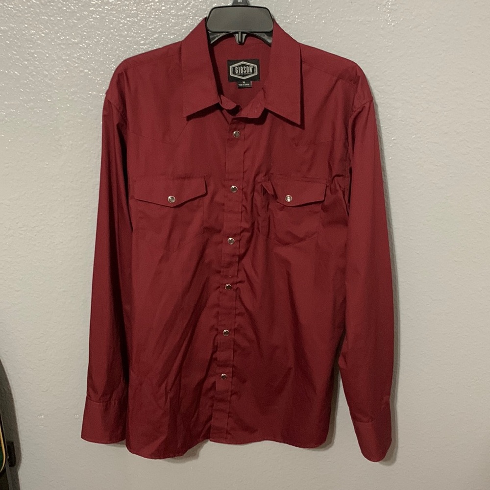 Gibson Trading Company Western Shirt, Size Medium